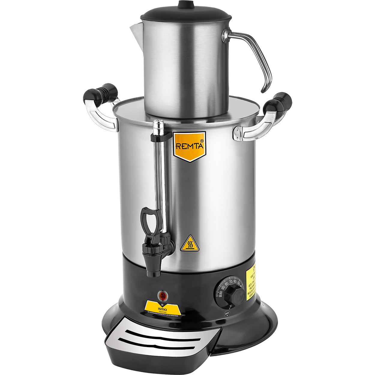 Remta Platin Model Tek Demlikli Çay Makinesi 9 lt (Demlik Dahil)  PT11