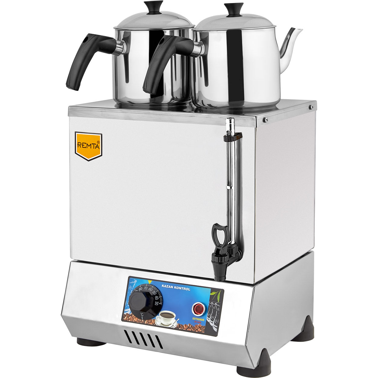 Remta 20 Model Çift Demlikli Elektrikli Çay Ocağı 14 lt (Pleytsiz) - EP02(A)