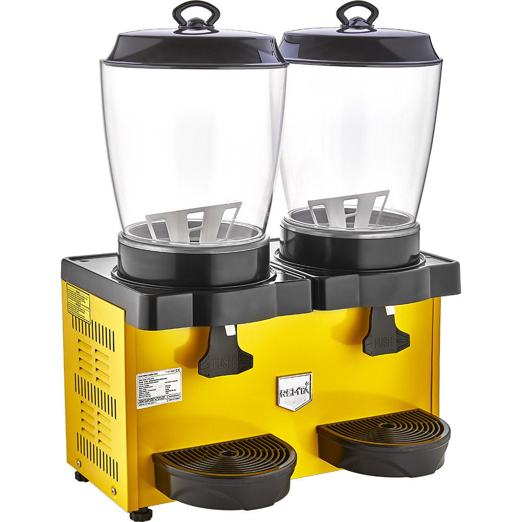 Remta Royal Mini Çiftli Şerbet ve Ayran Soğutucu 11+11 lt Limonata ve Ayran Soğutma Makinesi - ST35