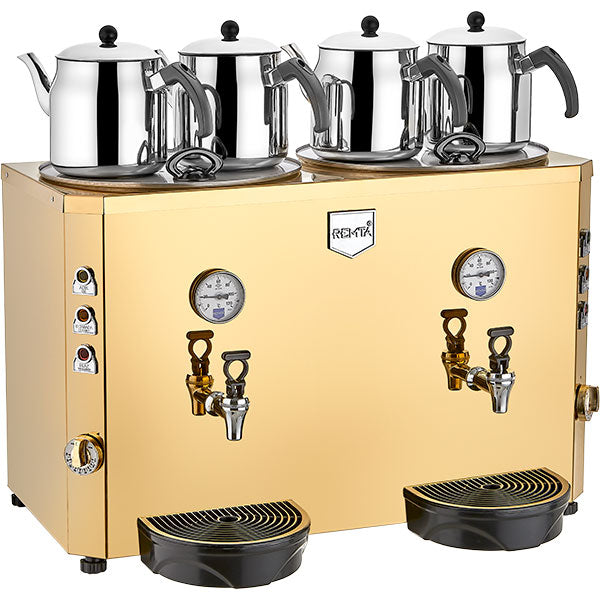 Remta 4 Demlikli Jumbo Çay Makinesi Şamandıralı 46 lt - DE13S