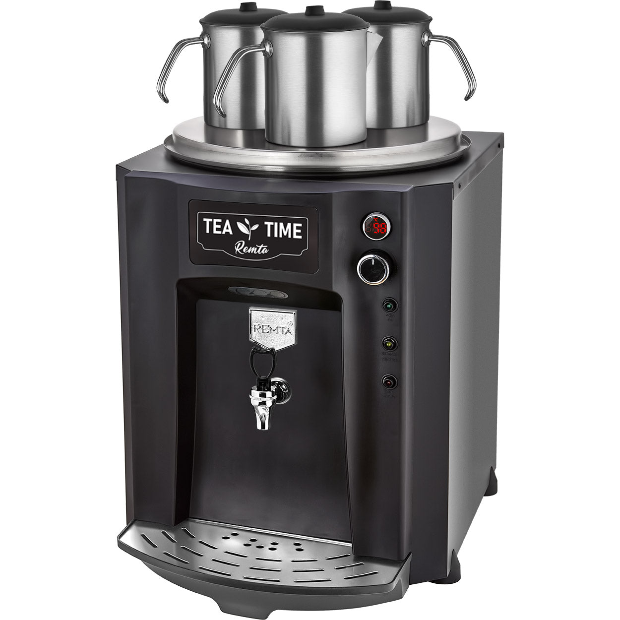 Remta 3 Demlikli 40 lt Premium Jumbo Çay Makinesi Şamandıralı - DE10SP