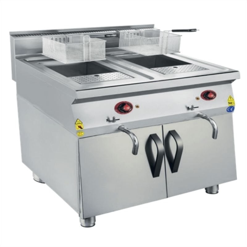 CSA 900 Edge Seri Fritöz Dolaplı Lpg'li 22+22 Lt 80x90 Cm