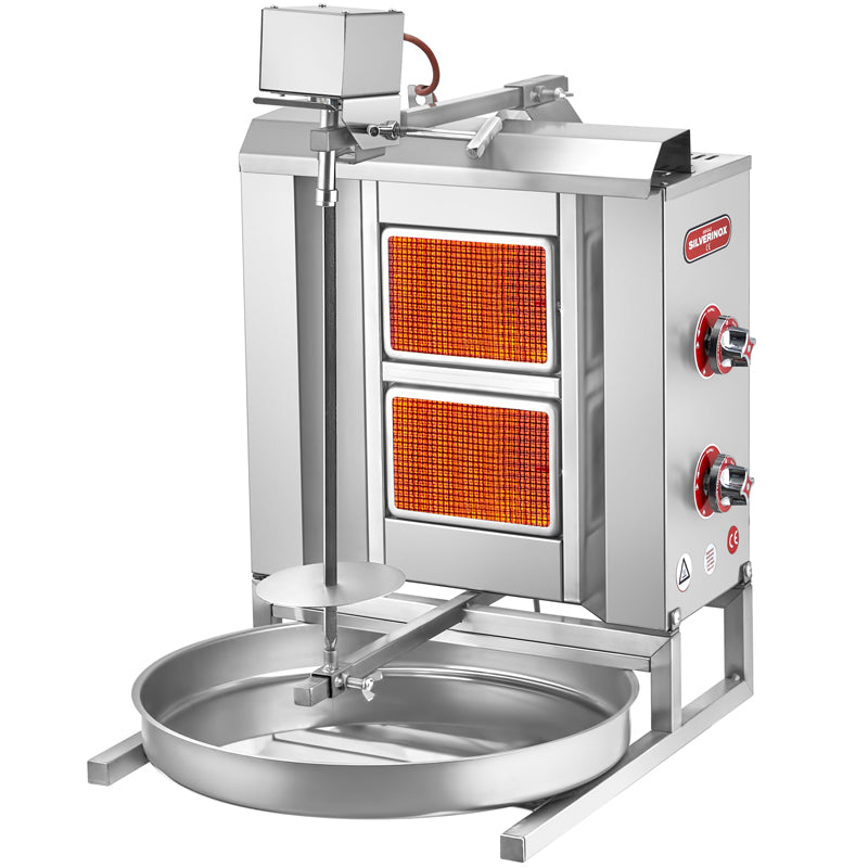 Silver 2 Radyanlı Döner Ocağı, Üstten Motorlu, Doğalgazlı