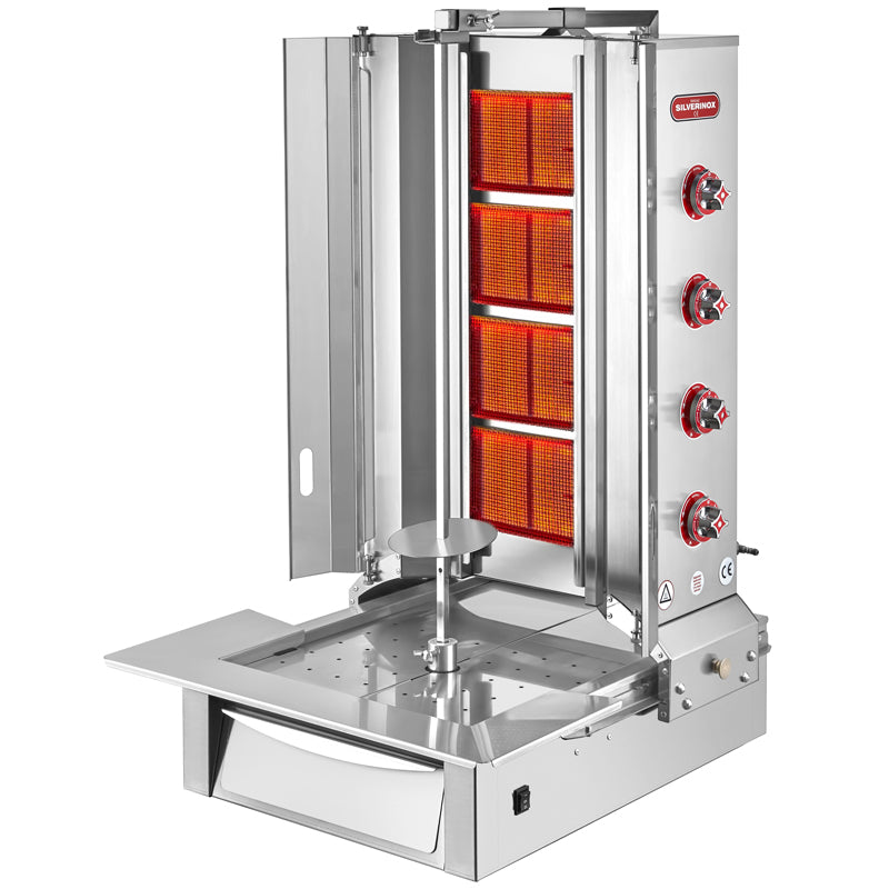 Silver 4 Radyanlı Döner Ocağı, Alttan Motorlu, Doğalgazlı