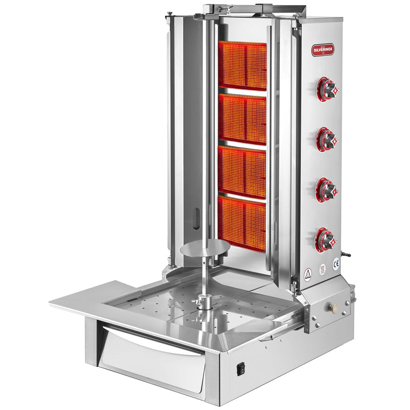 Silver 4 Radyanlı Döner Ocağı, Alttan Motorlu, Doğalgazlı