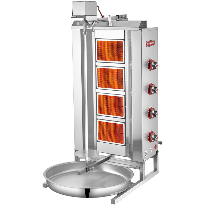 Silver 4 Radyanlı Döner Ocağı, Üstten Motorlu, LPG'li