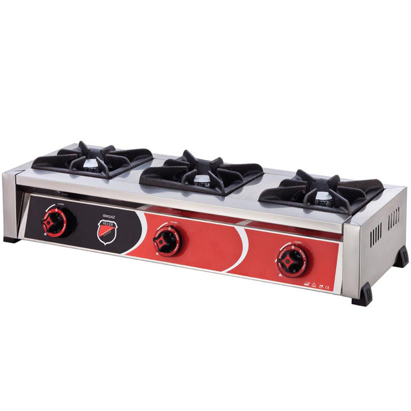 Silver Doğalgazlı Set Üstü Ocak, Üçlü