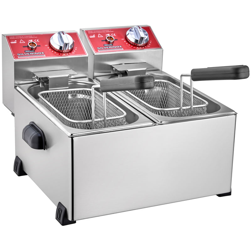 Silver Elektrikli Fritöz, 3+3 Litre
