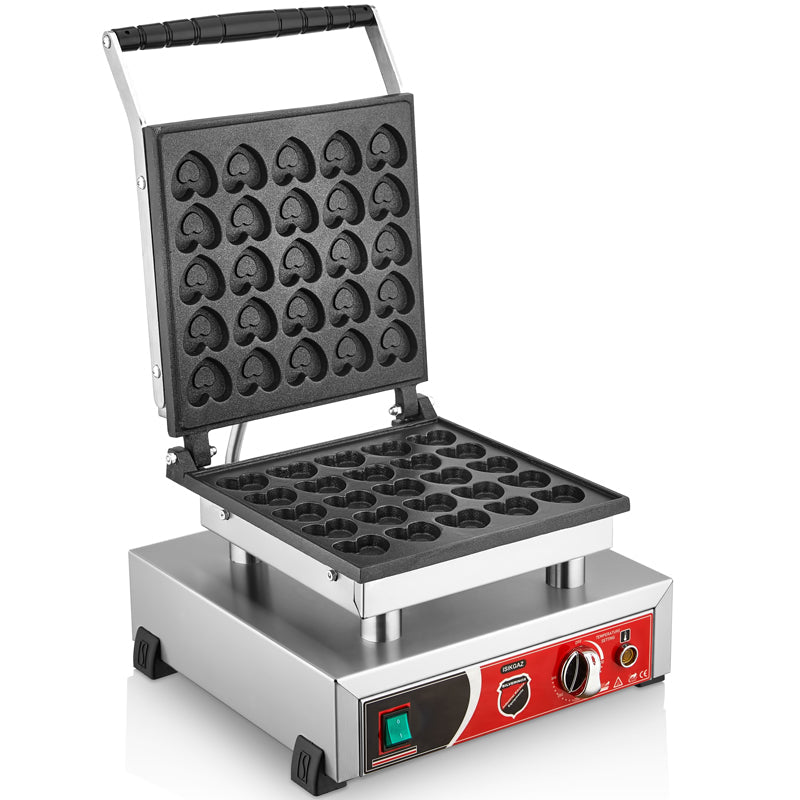 Silver Kalpli Bubble Waffle Makinesi, Tekli, Kapaklı
