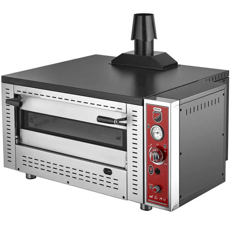 Silver Tek Katlı Gazlı Pizza Fırını, 4 Pizza Kapasiteli, 62x62 cm