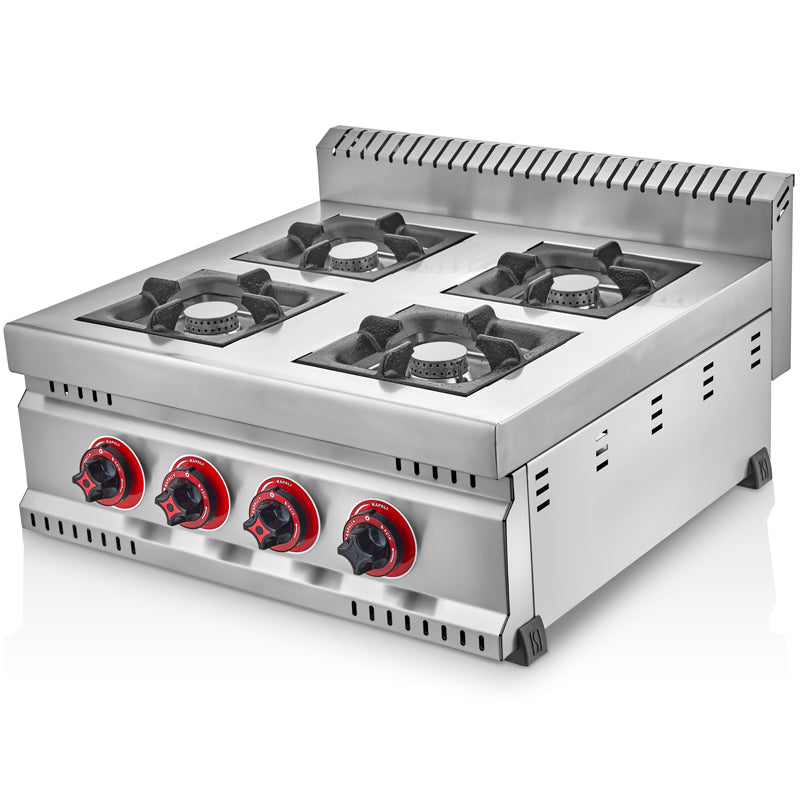 Silverinox Profesyonel Setüstü Ocak, 4 Yanışlı