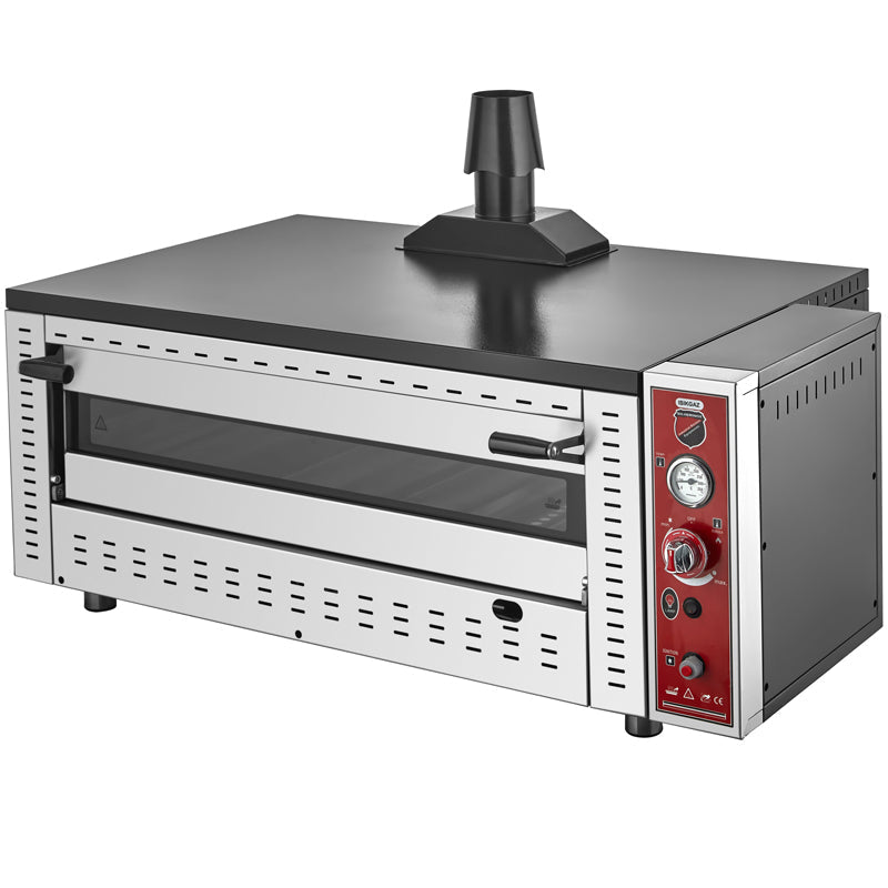 Silverinox Tek Katlı Gazlı Pizza Fırını, 6 Pizza Kapasiteli, 92x62 cm