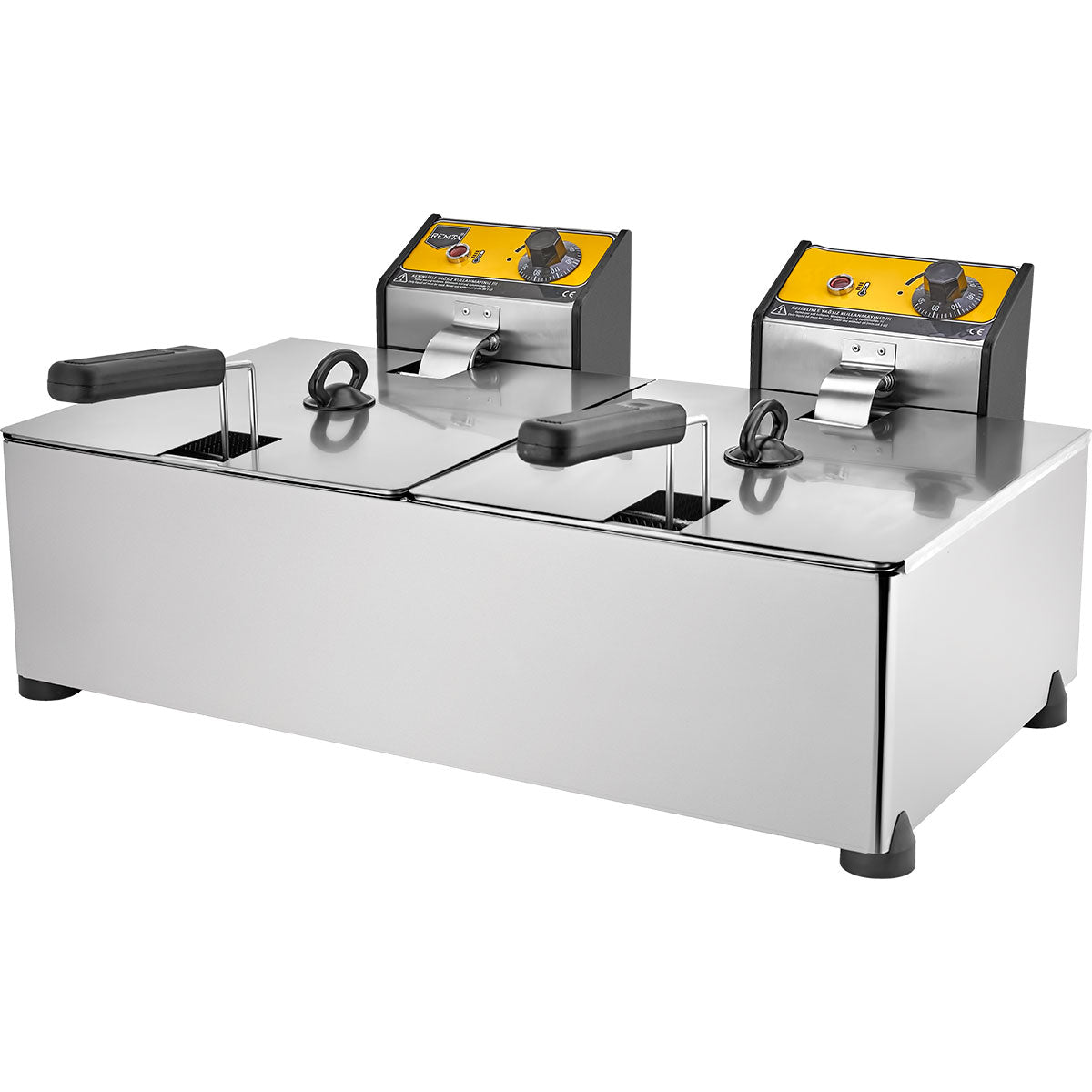 Remta 8+8 lt Çiftli Elektrikli Fritöz - R102