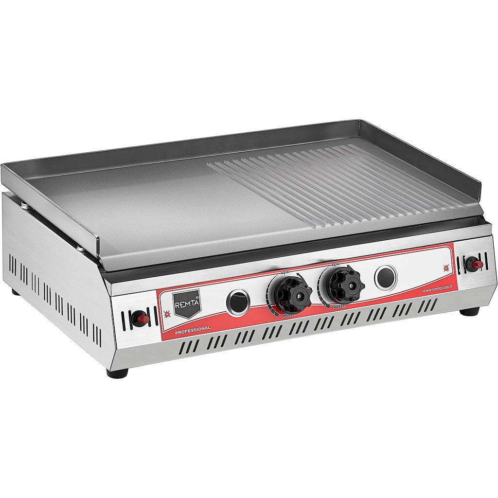 Remta 70 cm Pleyt Yarı Oluklu Izgara Gazlı CE R70CE(PO)
