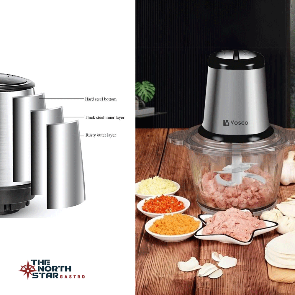 Vosco A14 Sebze Doğrama Et Kıyıcılı 2 Lt  Stok Kodu (VHS-J319)