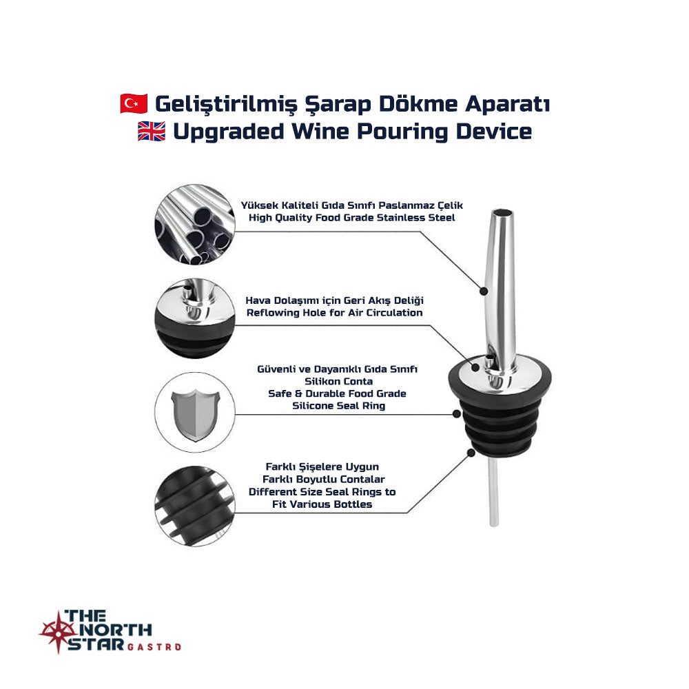 Vosco 7 Parça Avantajlı Kokteyl Set Boston Shaker (750ml) Stok Kodu (VSC-700B)