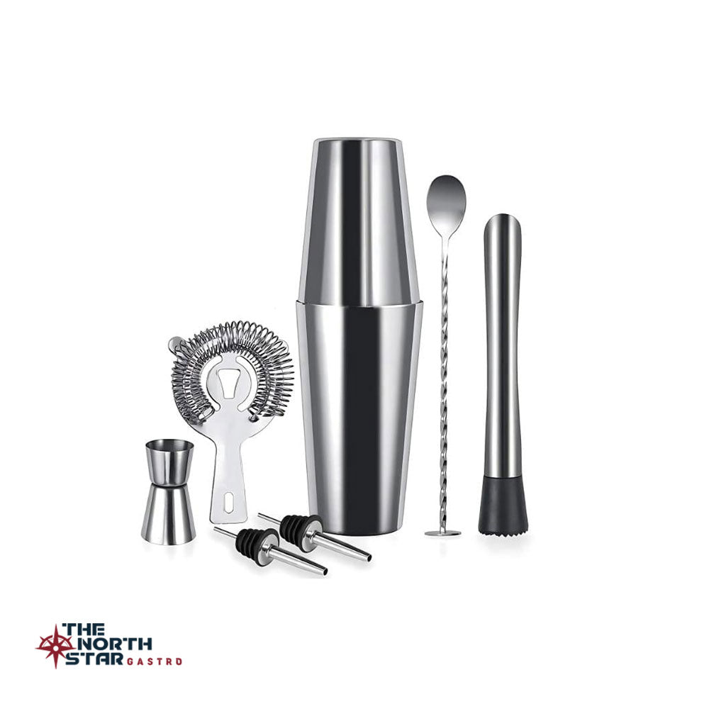 Vosco 7 Parça Avantajlı Kokteyl Set Boston Shaker (750ml) Stok Kodu (VSC-700B)