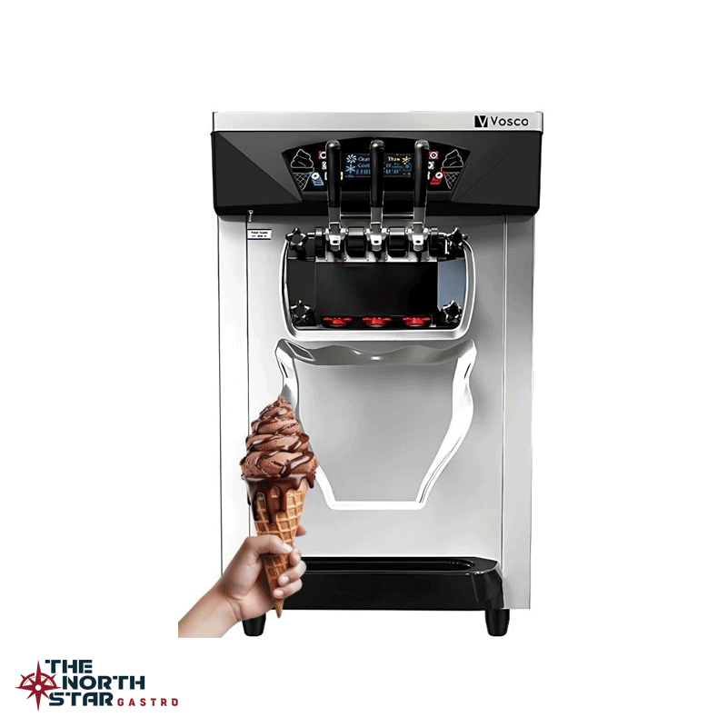 Vosco Dondurma Makinesi 3 Kollu (Soft) Set Üstü Stok Kodu (VSC-28T)