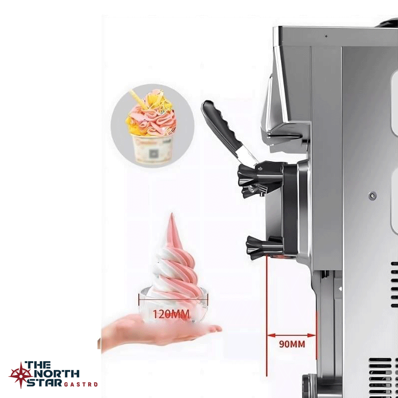 Vosco Dondurma Makinesi 3 Kollu (Soft) Set Üstü Stok Kodu (VSC-28T)