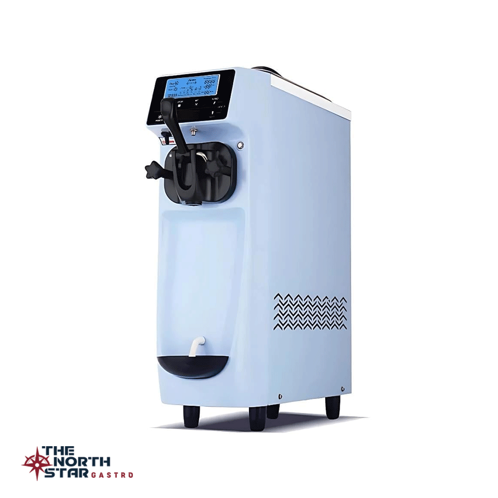 Vosco Dondurma Makinesi Tek Kollu (Soft) Set Üstü Mavi Stok Kodu (VST-16EM)