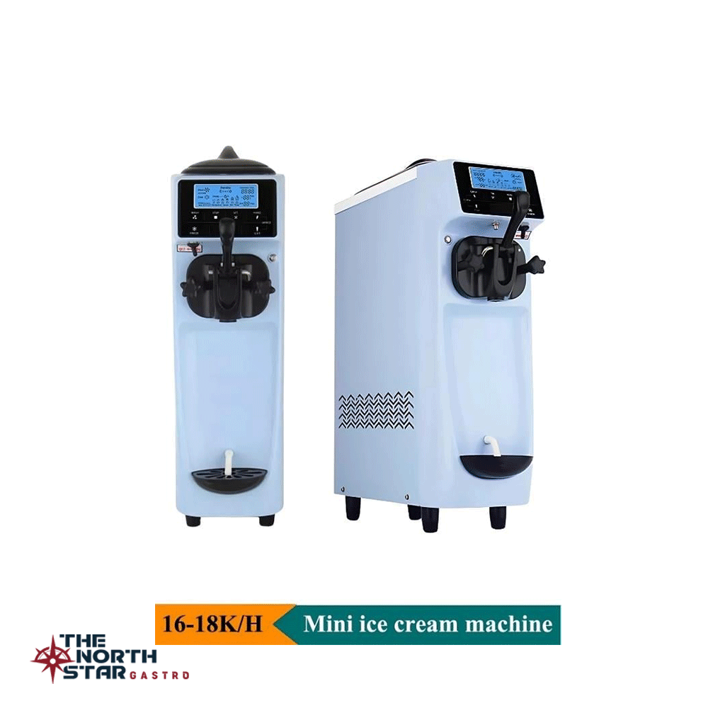 Vosco Dondurma Makinesi Tek Kollu (Soft) Set Üstü Mavi Stok Kodu (VST-16EM)