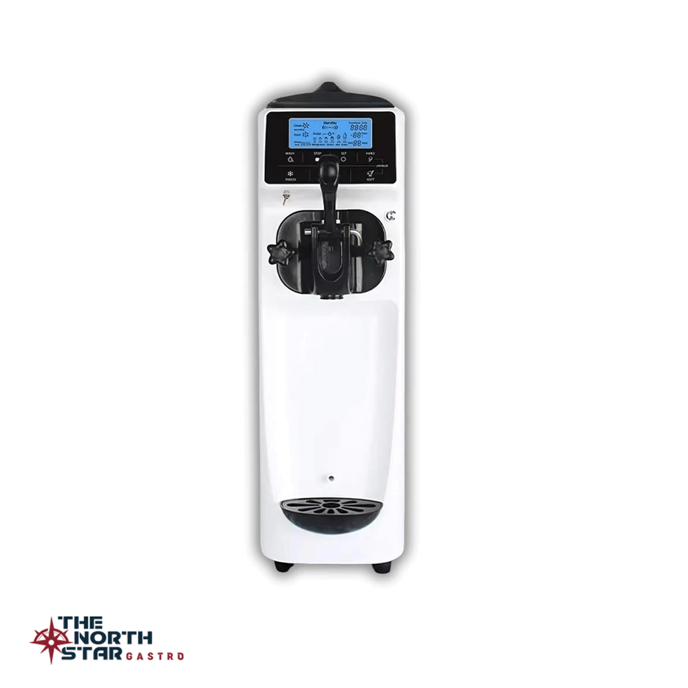 Vosco Dondurma Makinesi Tek Kollu (Soft) Set Üstü Beyaz Stok Kodu (VST-16EB)