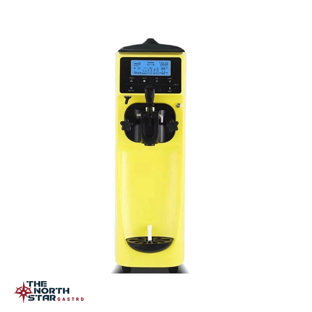 Vosco Dondurma Makinesi Tek Kollu (Soft) Set Üstü Sarı Stok Kodu (VST-16ES)