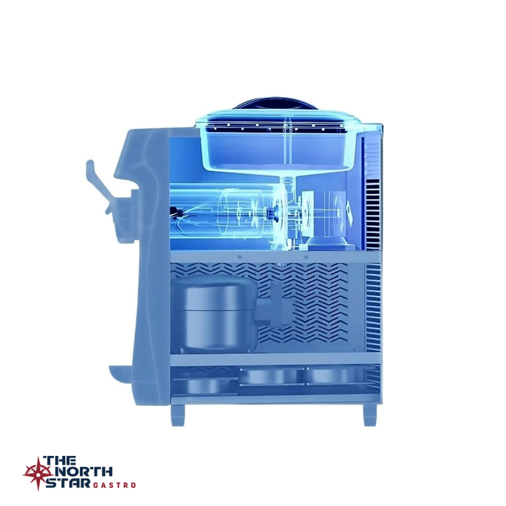 Vosco Dondurma Makinesi Tek Kollu (Soft) Set Üstü Sarı Stok Kodu (VST-16ES)