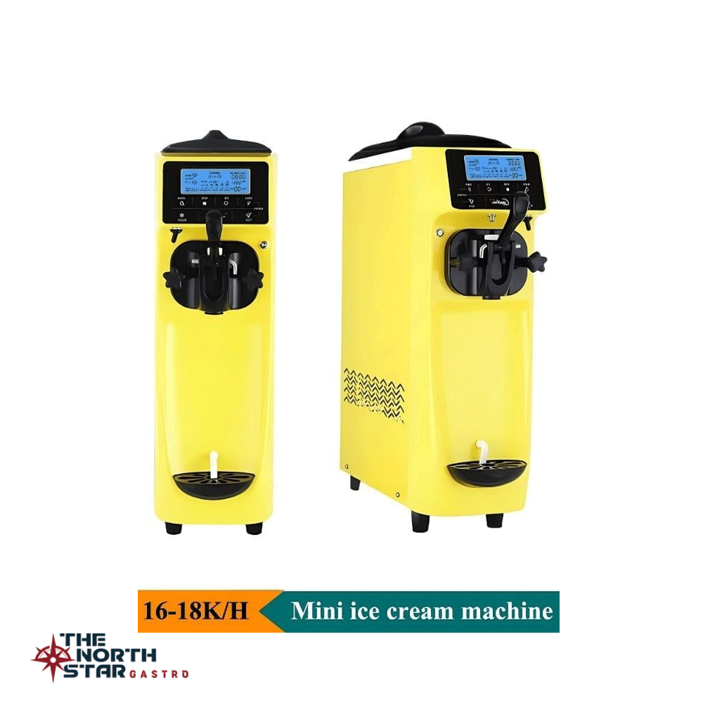 Vosco Dondurma Makinesi Tek Kollu (Soft) Set Üstü Sarı Stok Kodu (VST-16ES)