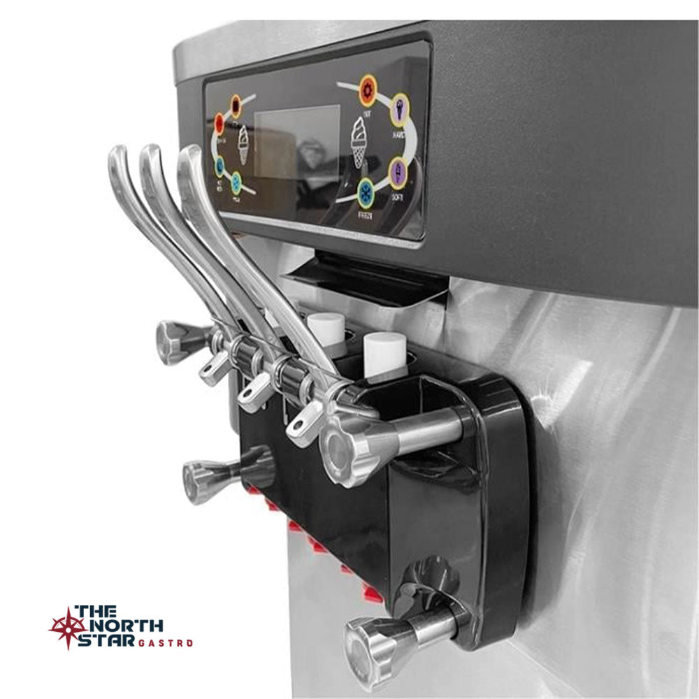 Vosco Pro Soft Dondurma Makinesi Set Üstü (Üç Kollu) Stok Kodu (VSC-32T)