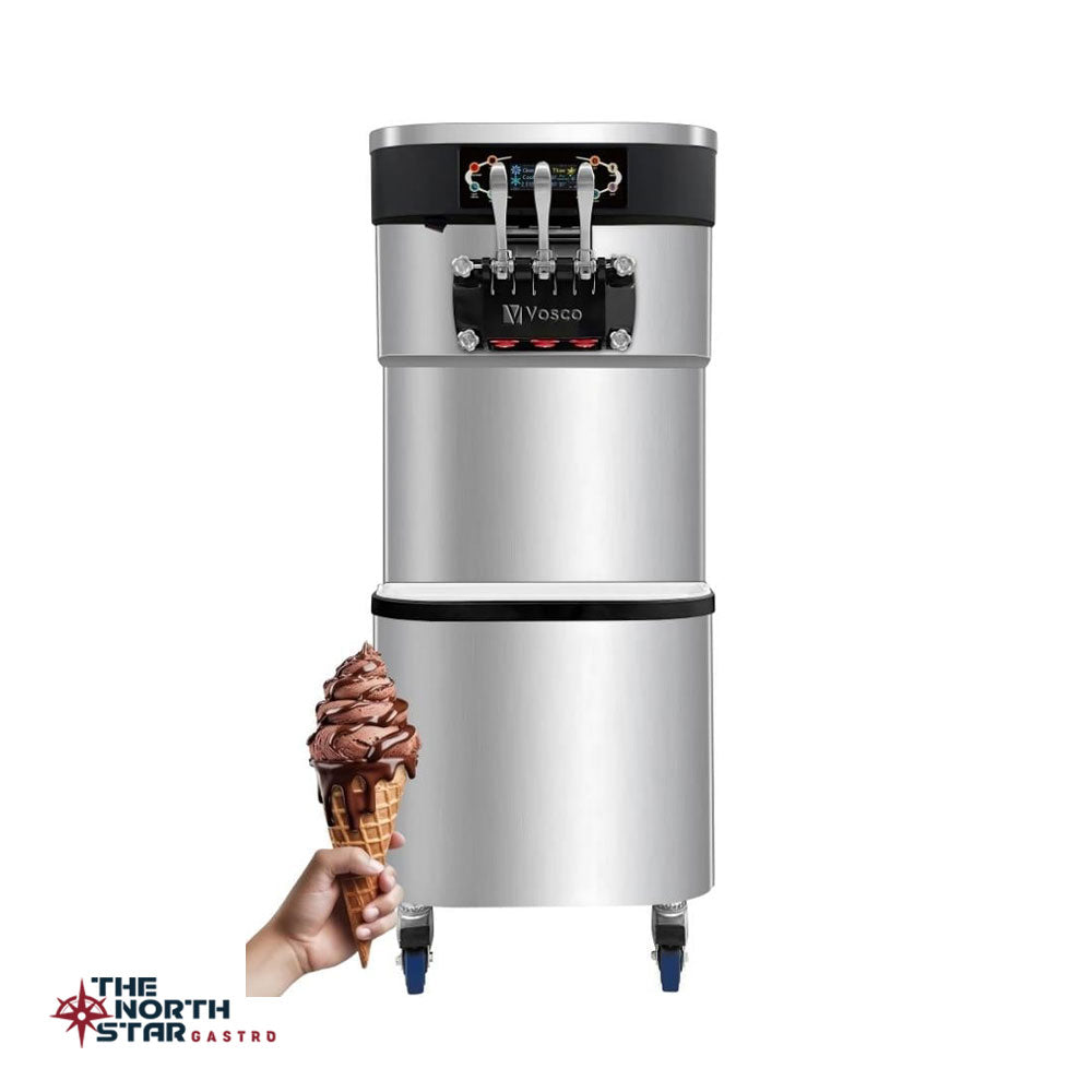 Vosco Pro Soft Dondurma Makinesi (Üç Kollu) Stok Kodu (VSC-32F)