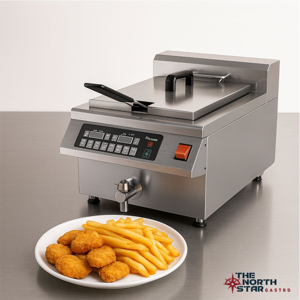 Vosco Tek Hazneli İndüksiyon Fritöz 12 Lt Stok Kodu VSC-FRT1C12BB