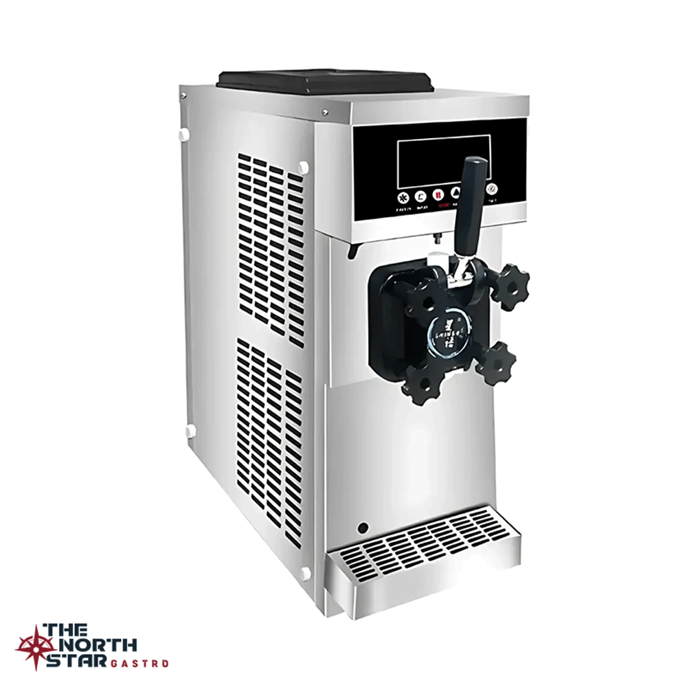 Vosco VXY-ZT960 Pro Silver Soft Tek Kollu Dondurma Makinesi, Set Üstü