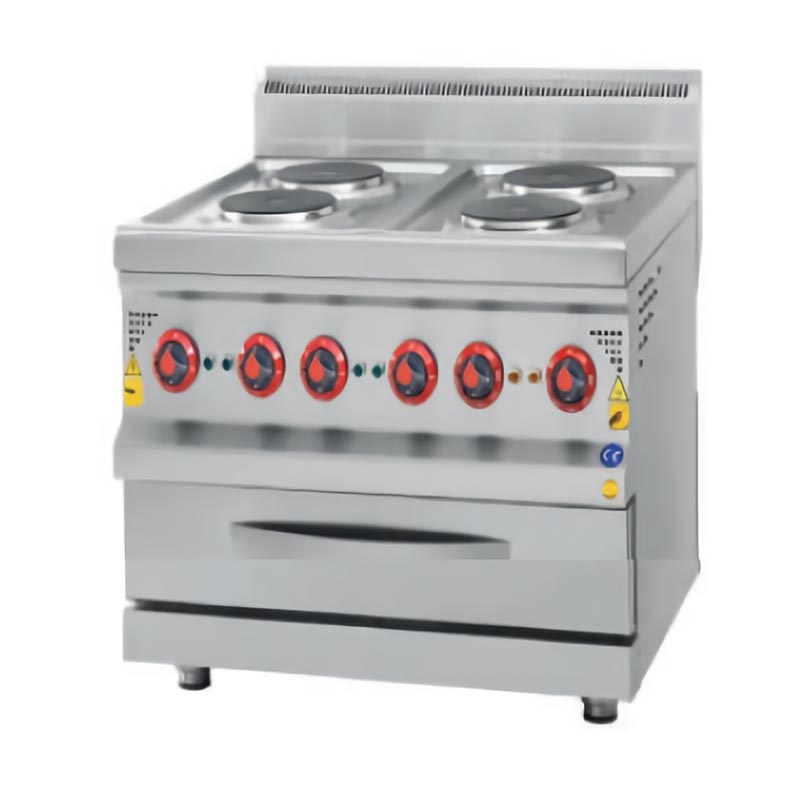 CSA 700 Seri Kuzine Fırın 4 Yuvarlak Pleytli Elektrikli 80x70 Cm