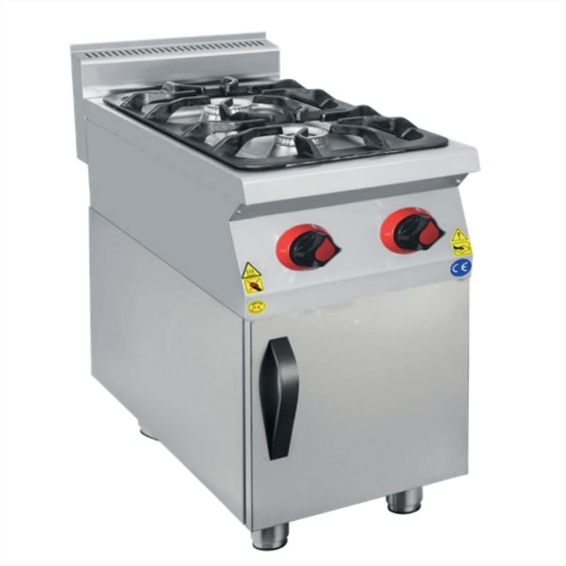 CSA 900 Edge Seri 2 Gözlü Ocak Dolaplı Doğalgazlı 40x90 Cm