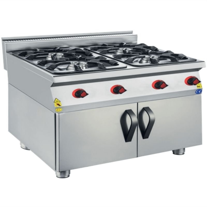 CSA 900 Edge Seri 4 Gözlü Ocak Dolaplı Lpg'li 80x90 Cm