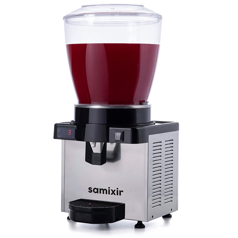 Samixir M22 Panoramik Soğuk İçecek Dispenseri, 22 Lt, Karıştırıcılı, Inox, Dijital