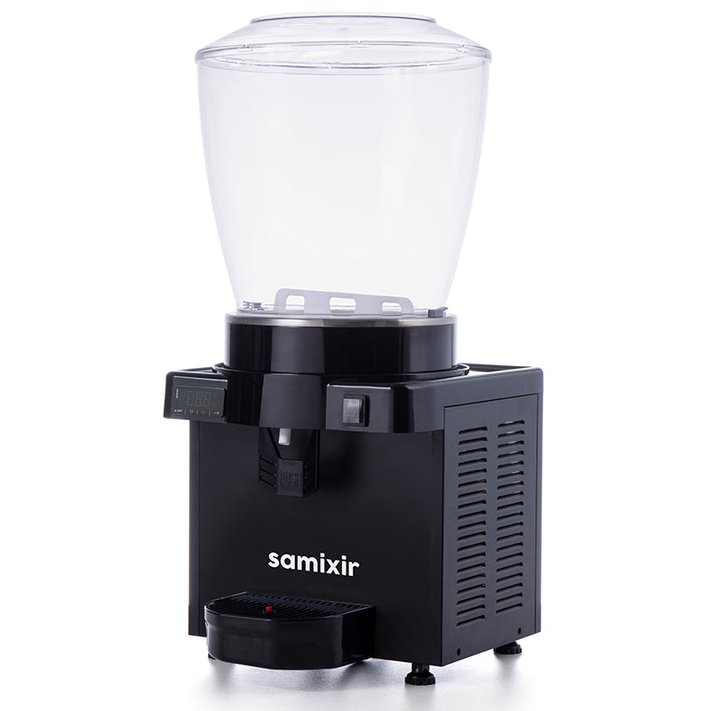 Samixir M22 Panoramik Soğuk İçecek Dispenseri, 22 Lt, Karıştırıcılı, Siyah, Dijital