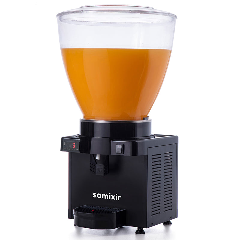 Samixir M40 Panoramik Soğuk İçecek Dispenseri, 40 Lt, Karıştırıcılı, Siyah, Dijital