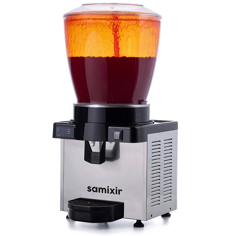 Samixir S22 Panoramik Soğuk İçecek Dispenseri, 22 Lt, Fıskiyeli, Inox, Dijital