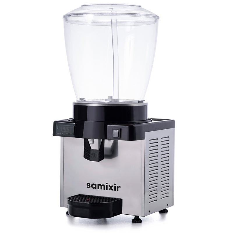 Samixir S22 Panoramik Soğuk İçecek Dispenseri, 22 Lt, Fıskiyeli, Inox, Dijital