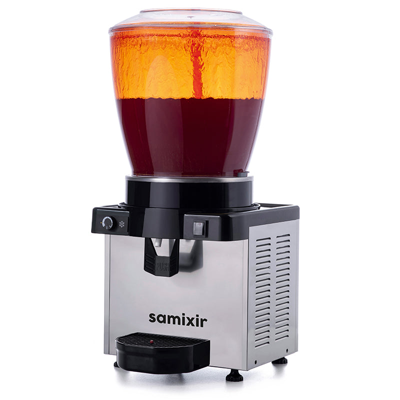 Samixir S22 Panoramik Soğuk İçecek Dispenseri, 22 Lt, Fıskiyeli, Inox