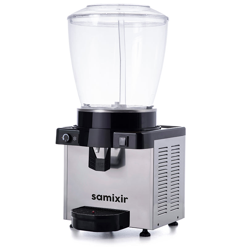 Samixir S22 Panoramik Soğuk İçecek Dispenseri, 22 Lt, Fıskiyeli, Inox