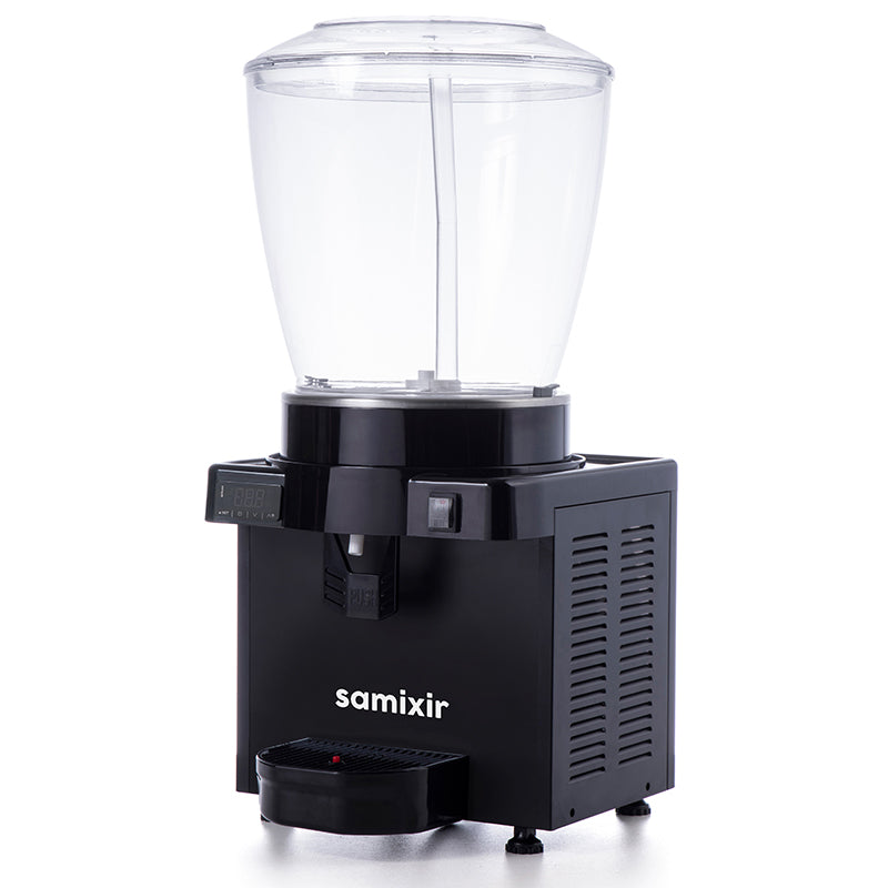 Samixir S22 Panoramik Soğuk İçecek Dispenseri, 22 Lt, Fıskiyeli, Siyah, Dijital