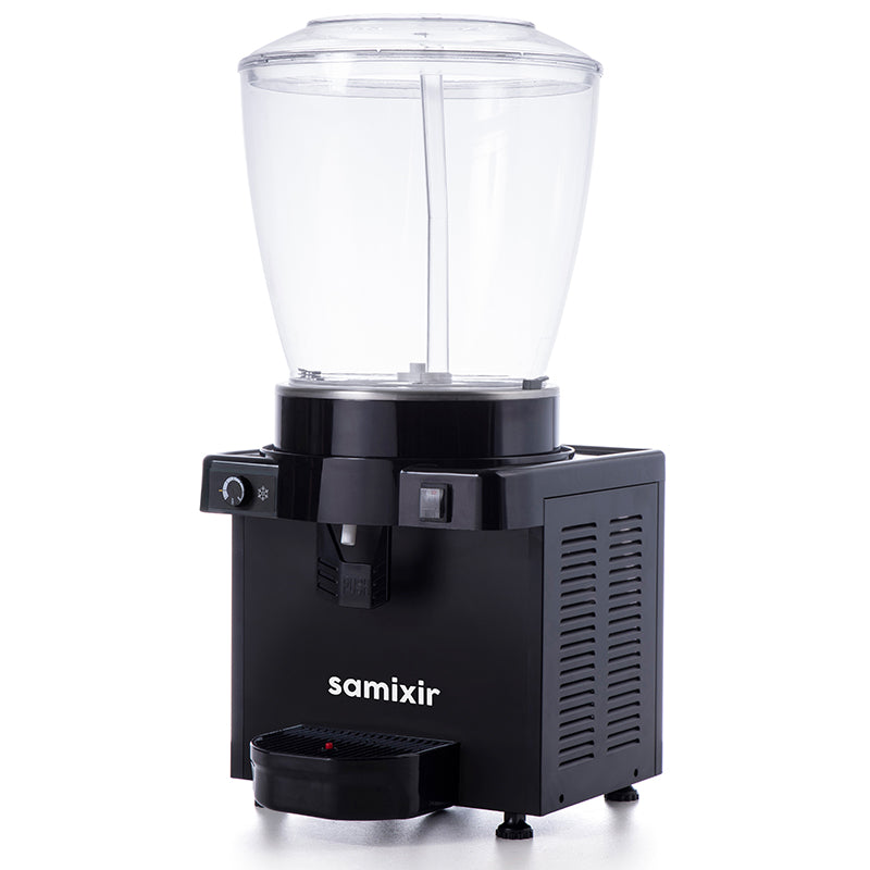 Samixir S22 Panoramik Soğuk İçecek Dispenseri, 22 Lt, Fıskiyeli, Siyah