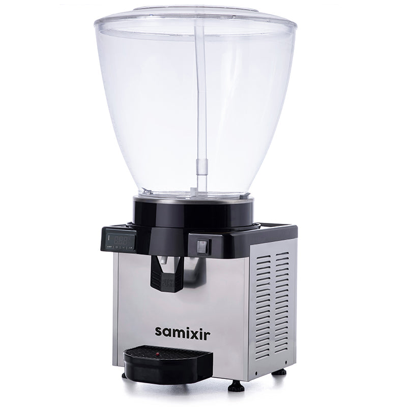 Samixir S40 Panoramik Soğuk İçecek Dispenseri, 40 Lt, Fıskiyeli, Inox, Dijital