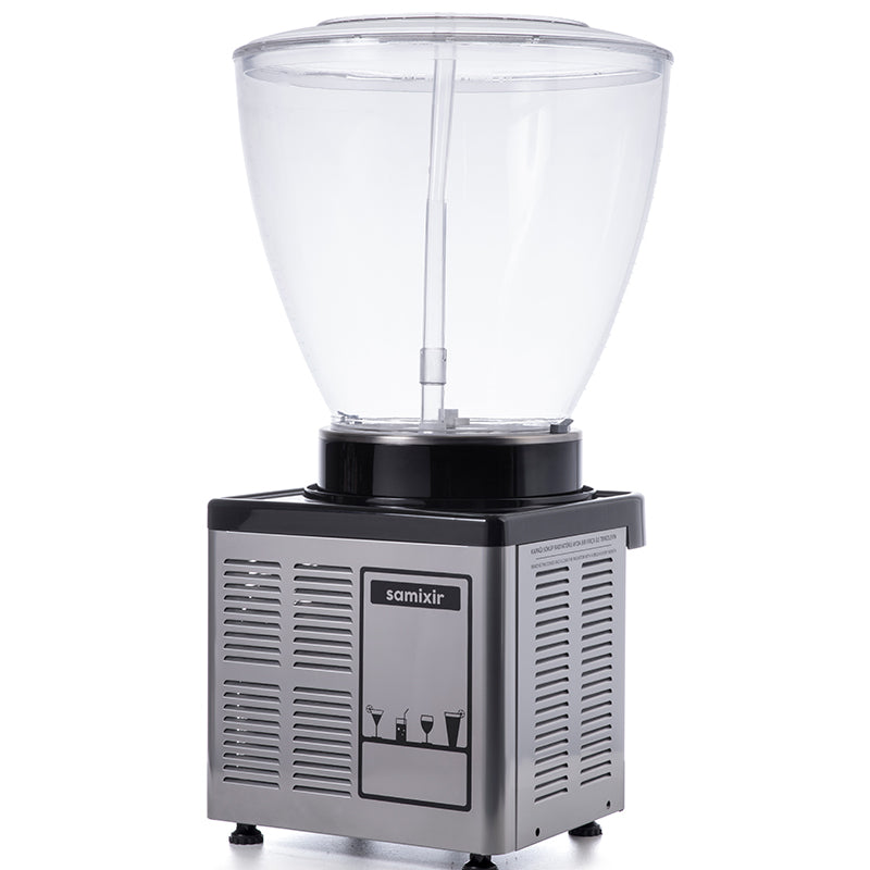 Samixir S40 Panoramik Soğuk İçecek Dispenseri, 40 Lt, Fıskiyeli, Inox, Dijital