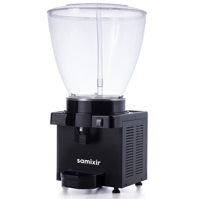 Samixir S40 Panoramik Soğuk İçecek Dispenseri, 40 Lt, Fıskiyeli, Siyah, Dijital