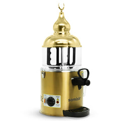 Samixir SC05 Panoramik Sıcak Çikolata ve Sahlep Makinesi, 5 Lt, Karıştırıcılı, Gold