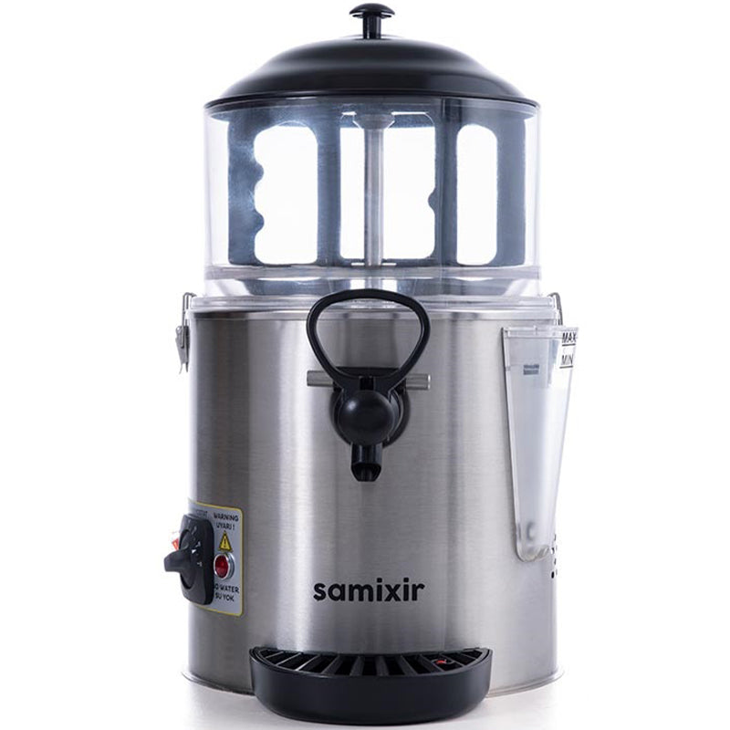 Samixir SC05 Panoramik Sıcak Çikolata ve Sahlep Makinesi, 5 Lt, Karıştırıcılı, Inox